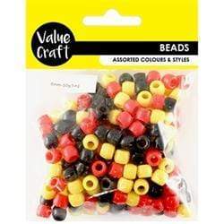 AussieSuperStore Jewellery Making Supplies Pony Beads 6 mm (in 2 varieties) Pony Beads 6 mm (in 2 varieties) | Jewellery Making Beads | Kids Beads
